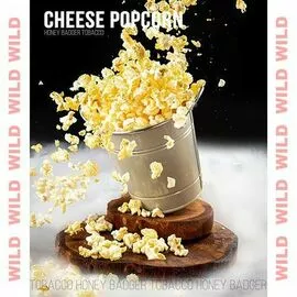 Табак Honey Badger Wild (Медовый Барсук крепкий) Cheese Popcorn | Сырный Попкорн 250 грамм
