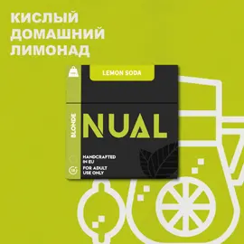 Табак для кальяна Nual Lemon soda (Нуал Лимонная газировка) 100 гр