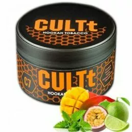 Тютюн CULTT C7 Fresh Lime Mint Passion Fruit Mango (Культт Лайм М'ята Маракуя Манго) 100 гр