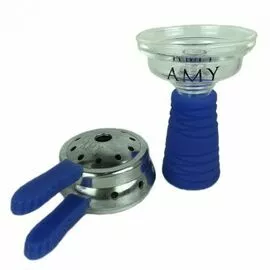 Чаша Amy DeLuxe Синяя (силикон, стекло)