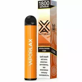 Одноразка Vaporlax (Вапорлакс) Апельсинова Содова 1800 | 5%