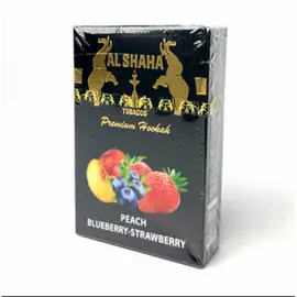Тютюн Al Shahа Peach Blueberry Strawberry (Аль Шаха Персик Чорниця Полуниця) 50 грам