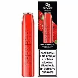 Електронні сигарети Geek Bar DISPOSABLE 575 Sweet Strawberry (Гік Бар Солодка Полуниця)