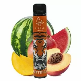 Електронні сигарети Elf Bar 1500 Mango Peach Watermelon (Ельф бар Манго Персик Кавун)