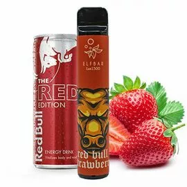 Електронні сигарети Elf Bar 800 Red Bull Strawberry (Ельф бар Ред Булл Полуниця)