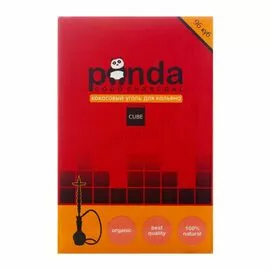 Кокосовый уголь Panda (Панда) 1 кг. 112 шт. (средний кубик)