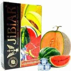 Табак Jibiar Ice double Melon (Джибиар Айс Арбуз Дыня) 50 грамм
