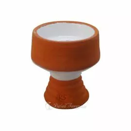 Чаша для кальяна RS Bowls TG (Turkish Glaze) классика персиковая с металлик элементами