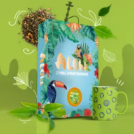 Безнікотинова Суміш Aloha (Алоха Зелений Чай) 40 грам