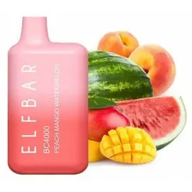 Електронні сигарети Elf Bar BC4000 Peach Mango Watermelon (Ельф бар Персик Манго Арбуз)