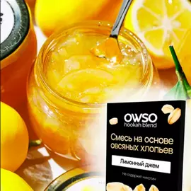 Суміш на основі вівсяних пластівців Owso Лимонний Джем 100грм