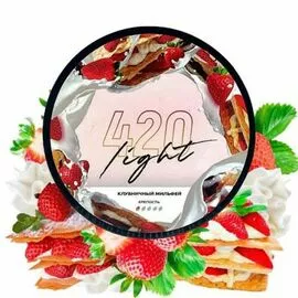 Табак 420 Light Line Клубничный Мильфей 100 грамм