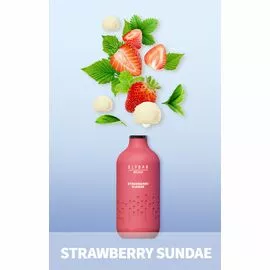 Електронні сигарети Elf ​​Bar BВ3500 Strawberry Sundae (Ельф Бар Полуничне Морозиво)