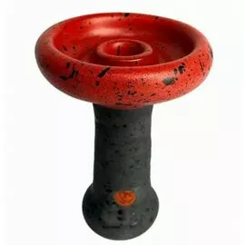 Чаша для кальяну RS Bowls Hard Dish (HD) 2.0 PH чорно-червона у чорну точку