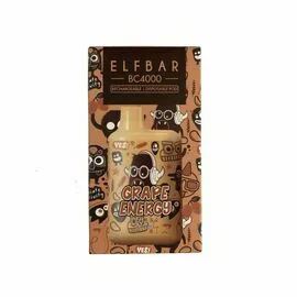 Одноразка Elf Bar BC4000 Grape Energy Limited Edition (Ельф бар Виноград энергетик)