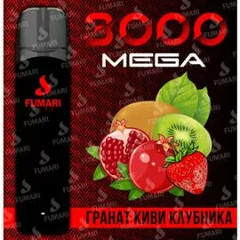 Електронні сигарети Fumari 3000 Mega Гранат Ківі Полуниця