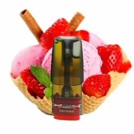 Картриджі Elf Bar P1 Strawberry Ice Cream (Ельф бар Полуничне Морозиво)