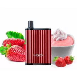 Електронна сигарета HQD CUVIE MAYA 6000 Strawberry Custard (Полуничний Заварний Крем)