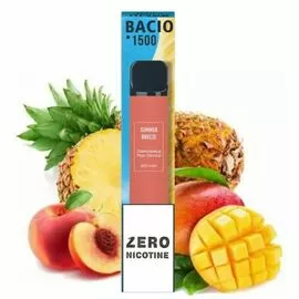 Электронные сигареты Bacio 1500 Summer Breeze (Басио 1500 Ананас Персик Манго БЕЗ НИКОТИНА)