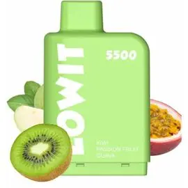 Картриджі Elf Bar Lowit 5500 Kiwi Passion Fruit Guava (Ловіт Ківі Маракуя Гуава)