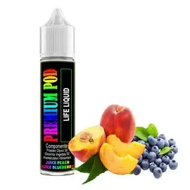 Рідина Premium POD системи Juicy Peach Juicy Blueberry (Преміум Під Сік Чорниця та Персик) 10мл