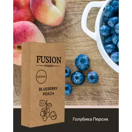 Табак Fusion Medium Blueberry Peach ( Фьюжн Черника Персик ) 100 грамм