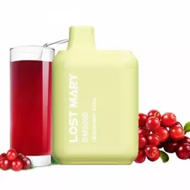 Электронные сигареты Lost Mary CM5000 Cranberry Soda (Лост Мэри 5000 Клюквенная Сода)