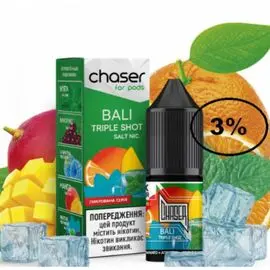 Жидкость Chaser Bali Triple Shot (Чейзер Апельсин Манго Трипл Шот) 10мл, 3%