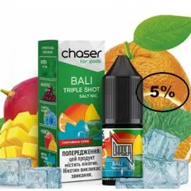 Рідина Chaser Bali Triple Shot (Чейзер Апельсин Манго Тріпл Шот) 10мл, 5%