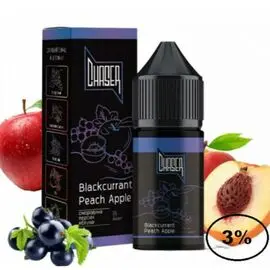 Жидкость Chaser Black Blackcurrant Peach Apple (Чейзер Блэк Смородина Персик Яблоко) 30мл, 3%