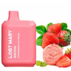 Электронные сигареты Lost Mary BM5000 Strawberry Ice Cream (Клубничное Мороженое)