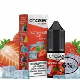 Жидкость Chaser (Чейзер Клубника Айс) 10мл, 6%