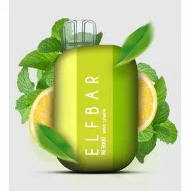 Електронна сигарета Elf Bar RI3000 Mint Lemon (М'ята Лимон)