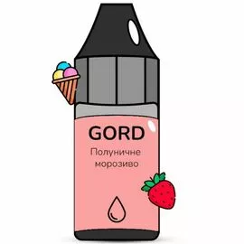 Рідина Gord Strawberry Sundae (Полуничне Морозиво) 30мл 5%