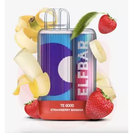 Електронна сигарета Elf Bar TE6000 Strawberry Banana (Полуниця Банан)