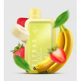 Електронна сигарета Elf Bar RAYA D1 13000 Strawberry Banana (Полуниця Банан)