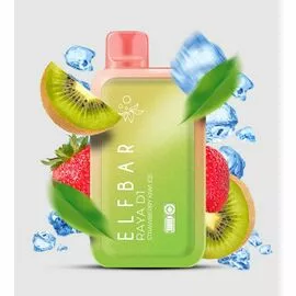 Одноразка Elf Bar RAYA D1 13000 Strawberry Kiwi Ice (Полуниця Ківі Лід)