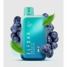 Электронная сигарета Elf Bar RAYA D1 13000 Blueberry Mint (Черника Мята)