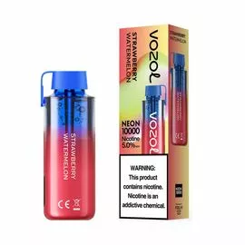 Электронная сигарета Vozol NEON 10000 Strawberry Watermelon (Клубника Арбуз)
