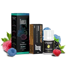 Жидкость Набор Chaser Black Triple Raspberry 30мл 5%