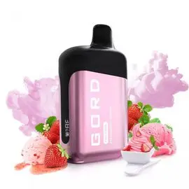 Электронная сигарета Gord 6500 Strawberry Sundae  (Клубничное Мороженое)