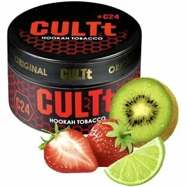 Табак Cultt C24 Strawberry Kiwi Lime (Культт Клубника Лайм Киви) 100 грамм