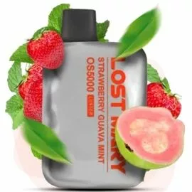 Электронная сигарета Lost Mary OS5000 Strawberry Guava Mint (Клубника Гуава Мята)