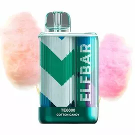 Електронна сигарета Elf Bar TE6000 Cotton Candy (Солодка Вата)