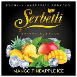 Табак Serbetli Mango Pineapple Mint Ice (Манго Ананас Мята Лед) 100 гр