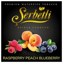 Тютюн Serbetli Raspberry Peach Blueberry (Малина Персик Чорниця) 500гр