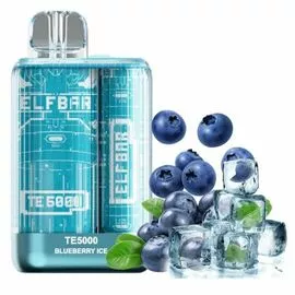 Електронні сигарети Elf ​​Bar TE5000 Blueberry Ice (Чорниця Айс)