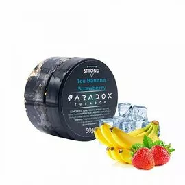 Табак Paradox Strong Ice Strawberry Banana (Клубника Банан Лёд) 125гр