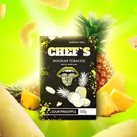 Табак Chefs Sour Pineapple (Чифс Кислый Ананас) 100 грамм