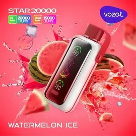 Электронная сигарета Vozol Star 20000 Watermelon Ice (Арбуз Лед)